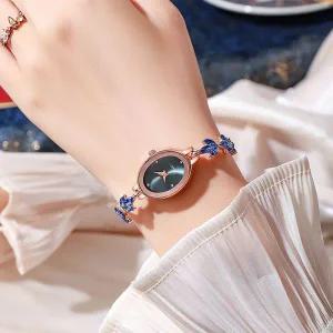 [골드스마일]카린 슬라이드 여성 손목시계(블루)