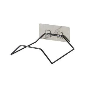 [골드스마일]튼튼 세숫대야 거치대 1P 블랙 수건걸이 욕실행거 욕