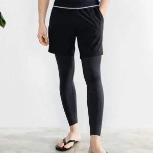 JJM-NS478 남자일체형4부반바지레깅스