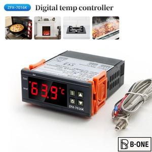 ZFX-7016K 디지털 온도 컨트롤러 지능형 조절기 스위치 조절기(K형 센서 포함) 10A 30A