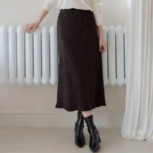 [하프클럽/]빅사이즈 511 벨벳골지슬림핏스커트 DRDV702