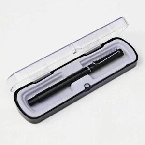 마그네틱 투명 볼펜 케이스 화이트 각인 포장