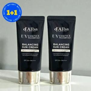 [1+1] 달바 비건 맨즈 밸런싱 유기자차 수분 선크림 50ml 2개