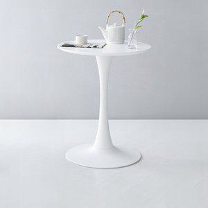 화이트 원형테이블 식탁테이블 카페 거실 다용도 테이블