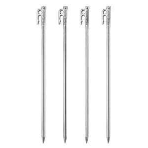 고품질 고강도 스텐 단조팩 40cm 4P 1세트 캠핑 텐트 타프 팩 캠핑말뚝 (WFGY9MA)
