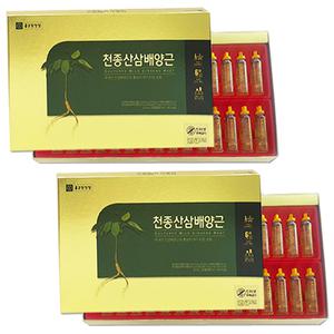 특 정품 종근당 천종산삼 배양근 천종산삼배양근 2SET 영지 생체 건강선물 부모님선물 국내산 효도 명절 건강관리