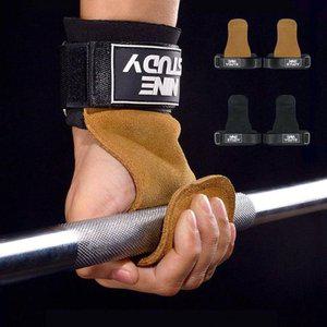 고품질 소가죽 헬스스트랩 양손 헬스 손목 보호대 그립 리프팅 바벨운동 덤벨운동 (WFHUUR7)