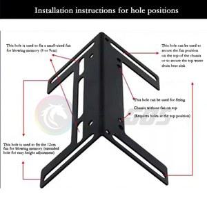브래킷 냉각 모듈 케이스 RAM 오버록 쿨러 컴퓨터 120MM 선풍기 지지대 메모리