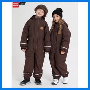 Nanen 어린이 스키 세트 세트 원피스 스키 세트 따뜻한 방수 스키 장비 남녀공용 스노우 타운