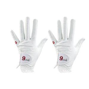 9LOVE 극세사 합피 왼손 남성용 골프장갑 2장 세트 H