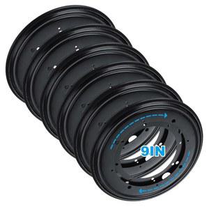 6팩 9인치 레이지 수잔 하드웨어, 5/16인치 두꺼운 턴테이블 베어링, 회전 테이블, 책장, 서빙 트레이, DVD 타워, 코너 선반, 신발장용 1000파운드 회전 베어링 플레이트 헤비 듀티