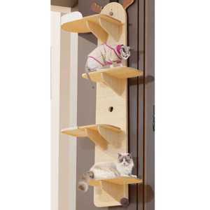 문걸이 캣타워 원목 사다리 선반 고양이 반려묘 캣가구