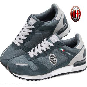 리비티-AC밀란 MS124 천연가죽 국내생산 남녀공용 논슬립 PU러버창 캐주얼 스니커즈 트레킹화 캔버스화