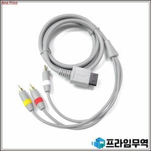 닌텐도 Wii 컨트롤러 콘솔 오디오 비디오 AV 케이블 복합 480p 금도금 3RCA 1.8m 3 50개