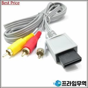 닌텐도 Wii 컨트롤러 콘솔 오디오 비디오 AV 케이블 복합 480p 금도금 3RCA 100개 1.8m 3