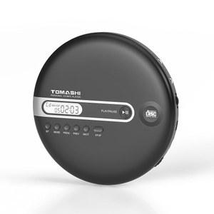 블루투스 기능이 있는 토마시 휴대용 CD 플레이어 헤드폰 가정 여행용 ESP 40 SECONDS 성인 학생용 LCD 디스플레이가 스테레오 워크맨