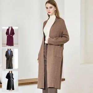 [로코엘라]폴인 울 블렌디드 숄카라 여성 니트 코트