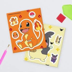 [셀러에이드]보석십자수 스티커 포켓몬스터 파이리와모르페코12X14