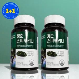 [1+1] 닥터포이 청춘 스피루리나 요산 엽록소 영양제 180정 2개