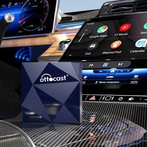 Ottocast A2Air 무선 안드로이드 자동 어댑터 NFC 터치 연결 OEM 새 네비게이션 유선 자동차 음악 원본 제품
