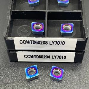 호환  High quality CCMT060204 LY7010 CCMT060208 LY7010 internal turning tool nano blue cemented carb