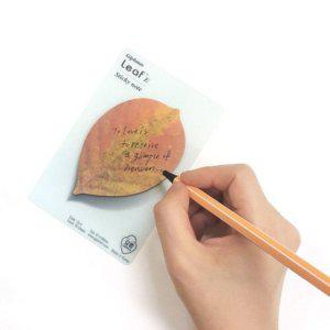 리프 이 스티키노트 3개묶음 점착메모지 디자인메모