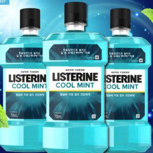리스테린 750ml+100ml (쿨민트) 3묶음