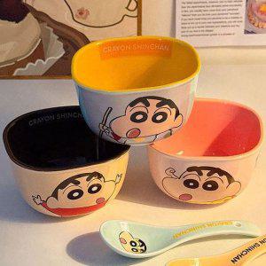귀여운 짱구 세라믹 투톤 밥공기 1P 밥그릇 식기 선물