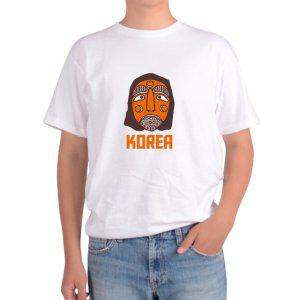 길단 아시아핏 반팔티 코리아 한국탈 한국으로 놀러와 한국 처음이지그림 다양한색상 전사이즈