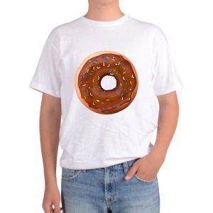 길단 아시아핏 반팔티 도너츠 초코도넛 디저트 카페 CAFE Donuts그림 다양한색상 전사이즈