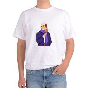 길단 아시아핏 반팔티 붕어빵 붕어아이스크림 신사의 품격 모자쓴남그림 다양한색상 전사이즈