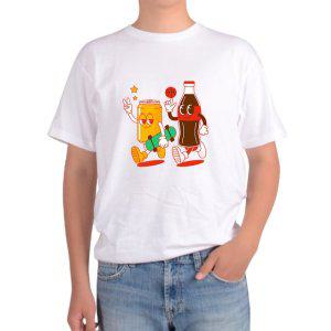 길단 아시아핏 반팔티 탄산음료 친구 COKE 보드 농구공 단짝친구그림 다양한색상 전사이즈