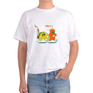 길단 아시아핏 반팔티 타코 콜라 케찹 멕시코음식 TACO 소스그림 다양한색상 전사이즈
