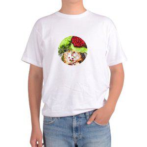 길단 아시아핏 반팔티 음식 데코 브레드 빵 과일 브런치 장식 모닝그림 다양한색상 전사이즈