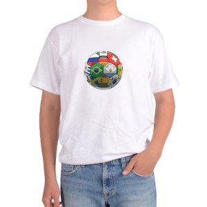길단 아시아핏 반팔티 축구공 월드컵대회 축구 잘하는 나라 SOCCER그림 다양한색상 전사이즈