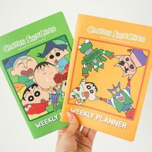 짱구 주간계획 중철 노트 4P 위클리 스케줄러 계획표