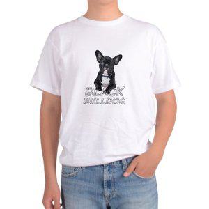 길단 아시아핏 반팔티 블랙불독 불도그 BULLDOG 검은불독 반려견그림 다양한색상 전사이즈