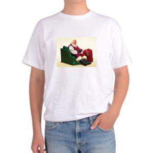 길단 아시아핏 반팔티 산타할아버지 잠시휴식 배달의 원조 선물배달그림 다양한색상 전사이즈