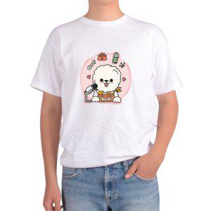 길단 아시아핏 반팔티 강아지 개인방송 비쑝 푸들 강아지밥 영양제그림 다양한색상 전사이즈