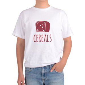 길단 아시아핏 반팔티 곡류 시리얼 모든곡식 곡물 쌀 밀 보리 식사그림 다양한색상 전사이즈