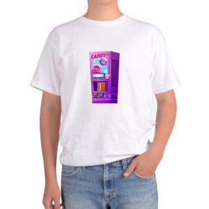 길단 아시아핏 반팔티 캔디자판기 사탕 자판기 달콤한 골라 알사탕그림 다양한색상 전사이즈