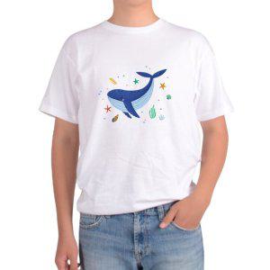 길단 아시아핏 반팔티 고래 푸른고래 그림 일러스트 조개 불가사리그림 다양한색상 전사이즈