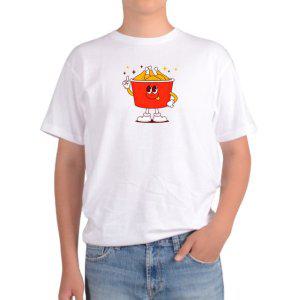 길단 아시아핏 반팔티 프라이드 치킨 닭다리만 먹어요 고소한 튀김그림 다양한색상 전사이즈