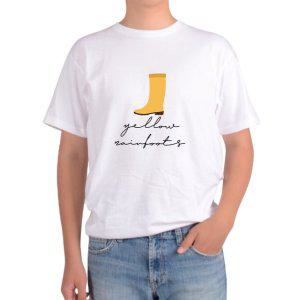 길단 아시아핏 반팔티 노란장화 YELLOW 노란신발그림 다양한색상 전사이즈