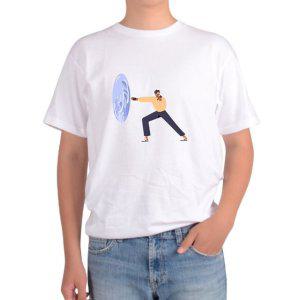 길단 아시아핏 반팔티 VR게임 타차원 게임 공간그림 다양한색상 전사이즈