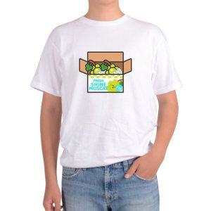 길단 아시아핏 반팔티 샤인머스캣 과일 포장 선물그림 다양한색상 전사이즈