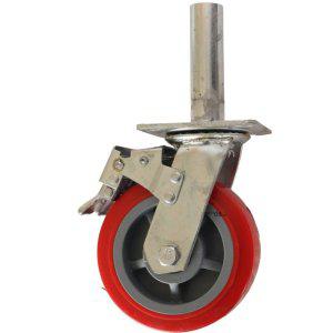 HK 아시바 바퀴 토탈브레이크형 6인치 (150mm) / 이동식 비계 철골 파이프 고소 작업대 구조물