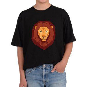 길단 반팔 USA핏 사자얼굴 사자자리 레오 동물의 왕 별자리그림 다양한색상 전사이즈