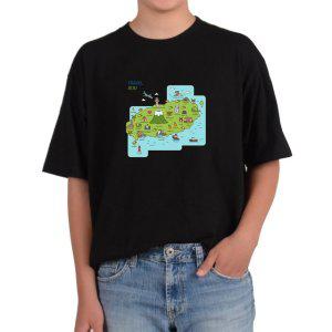 길단 반팔 USA핏 제주도 여행 제주관광지도 JEJU TRAVEL TOUR그림 다양한색상 전사이즈