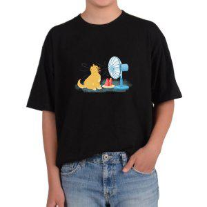 길단 반팔 USA핏 여름 강아지 피서 선풍기 수박 더위 피하는법그림 다양한색상 전사이즈